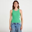 D&eacute;bardeur c&ocirc;tel&eacute; avec brassi&egrave;re int&eacute;gr&eacute;e vert femme