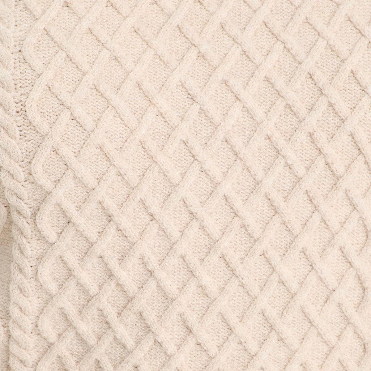 Pull chemise 2-en-1 beige femme
