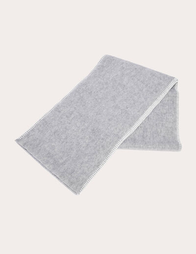 &Eacute;charpe fluide gris clair femme