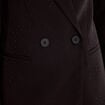Blazer oversize brillant manches longues noir femme