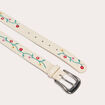 Ceinture brod&eacute;e blanc femme