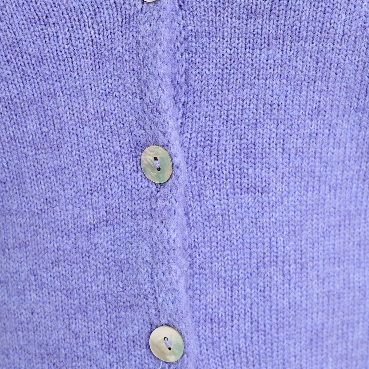 Gilet boutonn&eacute; avec col en V bleu violet femme