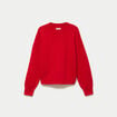 Pull col rond rouge femme