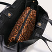 Sac cabas doubles anses noir femme