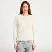 Pull manches longues ecru femme