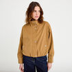 Blouson court bas resserr&eacute; camel femme
