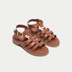 Sandales camel femme