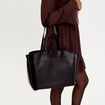 Sac cabas doubles anses noir femme