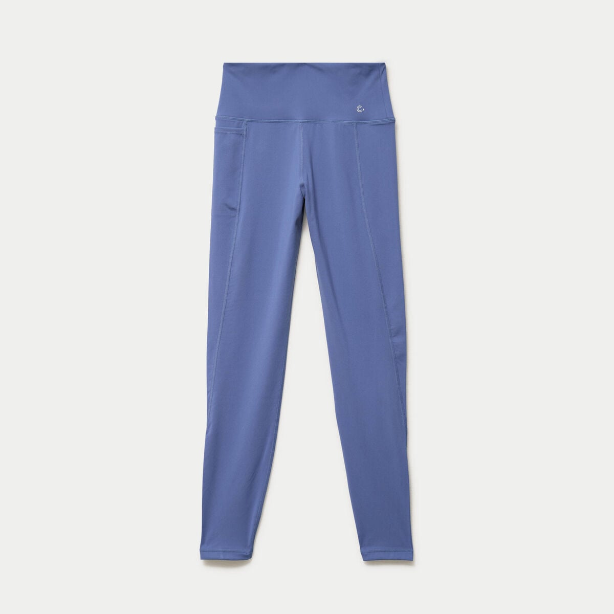 Leggings taille haute bleu fonc&eacute; femme