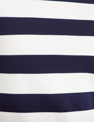T-shirt col rond sans manches blanc femme