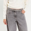 Ceinture &agrave; strass gris argent femme