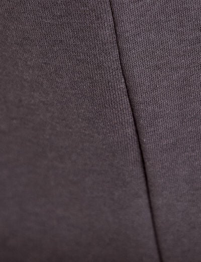 Jegging taille basse d&eacute;tails clout&eacute;s gris fonc&eacute; femme