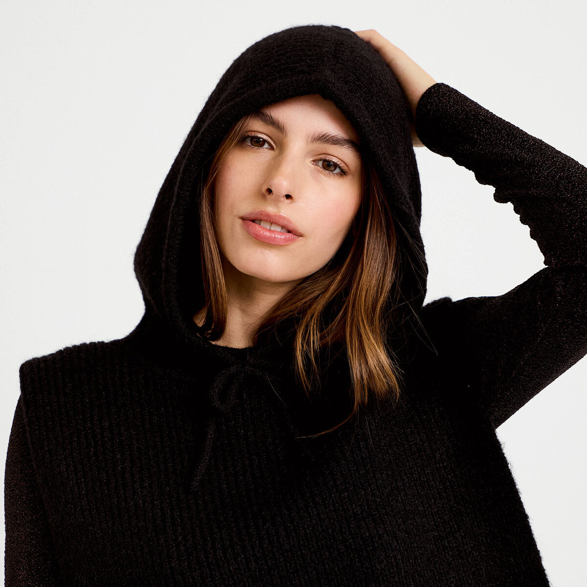 Cache-cou noir femme