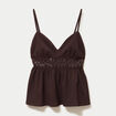 D&eacute;bardeur d&eacute;tail crochet marron fonc&eacute; femme
