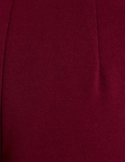 Pantalon bootcut taille standard bordeaux femme