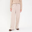Pantalon large fluide sable femme