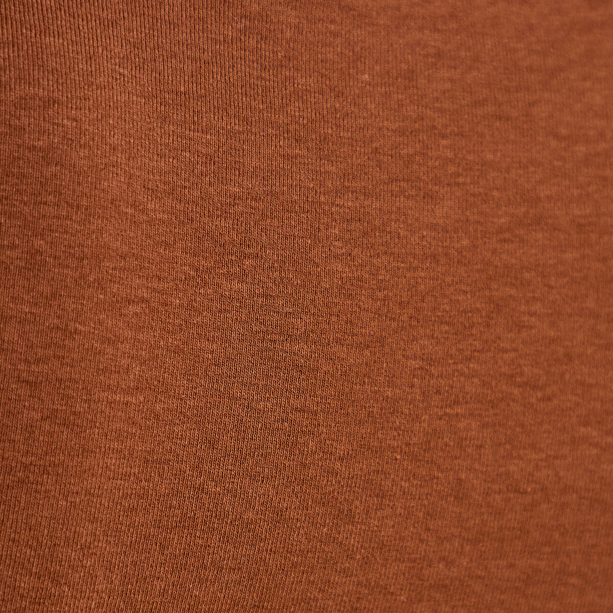 T-shirt ajust&eacute; col v manches courtes marron femme