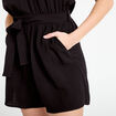 Combishort fluide noir femme
