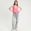 D&eacute;bardeur cintr&eacute; rose femme