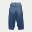 Jean mom cropped denim double stone femme