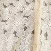 Blouse en dentelle d&eacute;collet&eacute; dos ecru femme