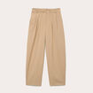Pantalon barrel beige femme
