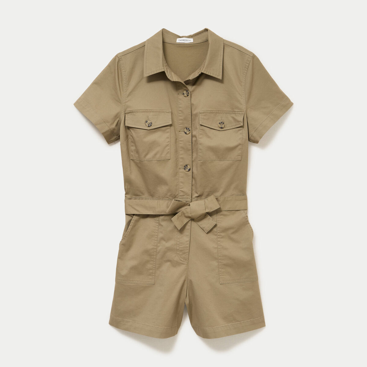 Combishort vert femme