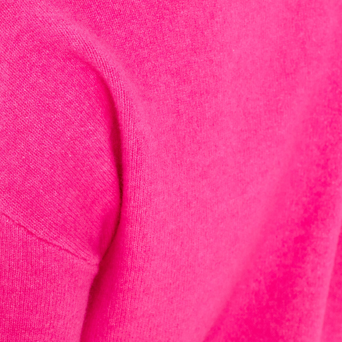 Pull col rond rose femme