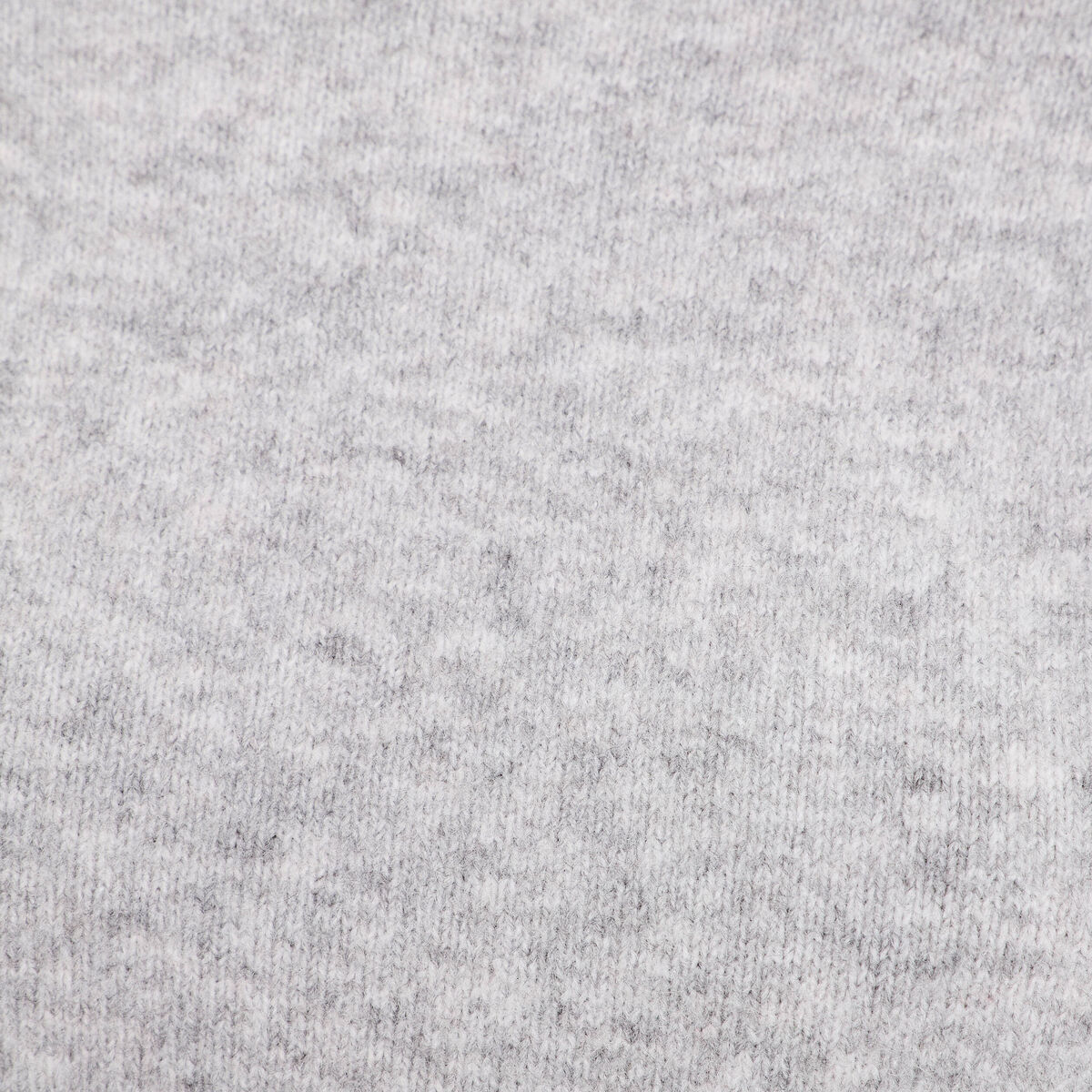 Pull col rond manches longues gris clair femme