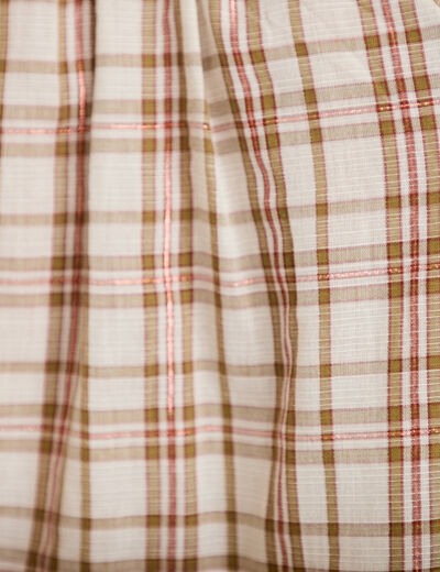 Chemise coupe ample manches longues marron femme