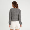 Blouse avec noeuds noir femme