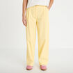 Pantalon large jaune clair femme