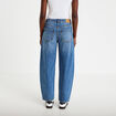 Jean barrel cropped taille standard bleu gris femme