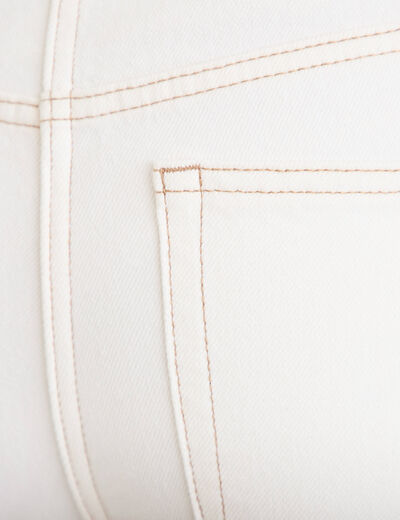 Jean slim taille standard denim blanc femme