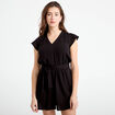 Combishort fluide noir femme