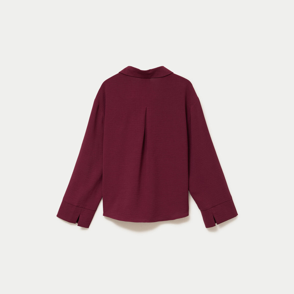 Blouse manches longues bordeaux femme