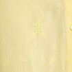 Chemise droite col classique manches 3/4 jaune pastel femme