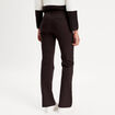 Pantalon bootcut &agrave; pont noir femme