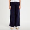 Pantalon large style jogging bleu marine femme