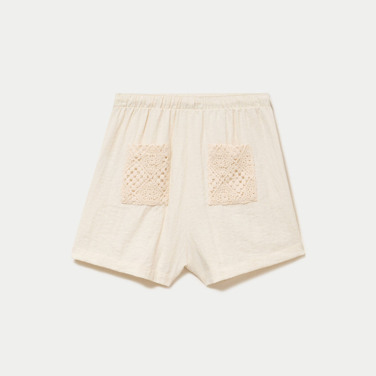 Short coupe flare ecru femme