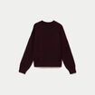 Pull col rond prune femme