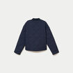 Veste ample manches longues bleu marine femme