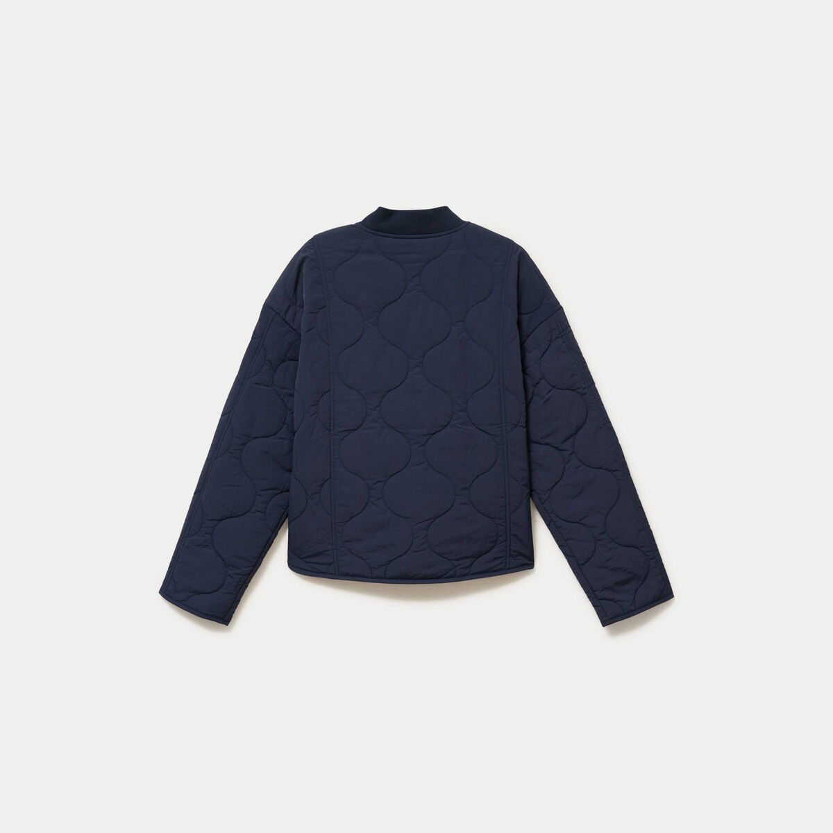 Veste ample manches longues bleu marine femme