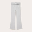 Pantalon bootcut taille standard gris clair femme