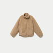 Doudoune r&eacute;versible effet polaire taupe femme