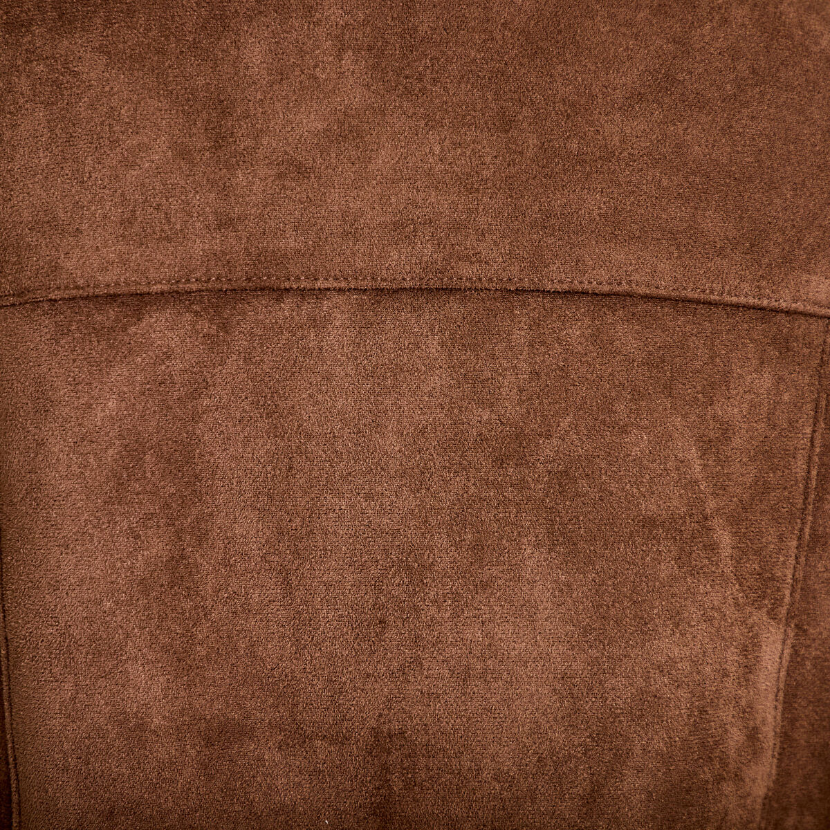 Veste droite cropped col tailleur marron femme