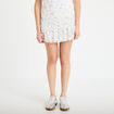 Jupe patineuse courte en dentelle blanc femme