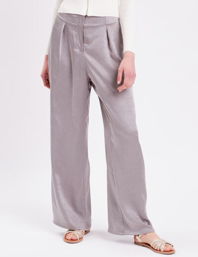 Pantalon Fluide Marella Gris Taille 40 - NEUF Sans étiquettes