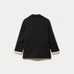 Blazer ajust&eacute; manches longues noir femme