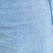 Jean wide leg d&eacute;tails clout&eacute;s denim bleach femme